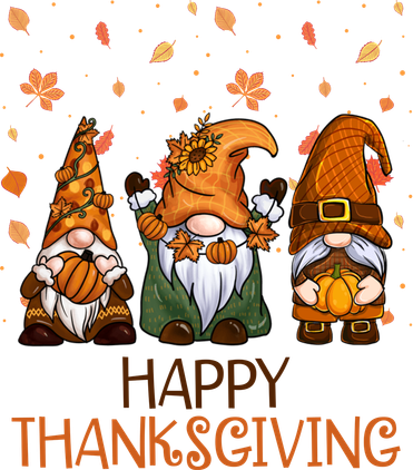 Happy Thanksgiving Gnome Squad Beanie