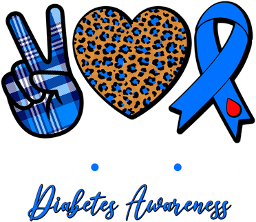 Peace Love Cure Diabetes Awareness Women's Long Sleeve Shirt