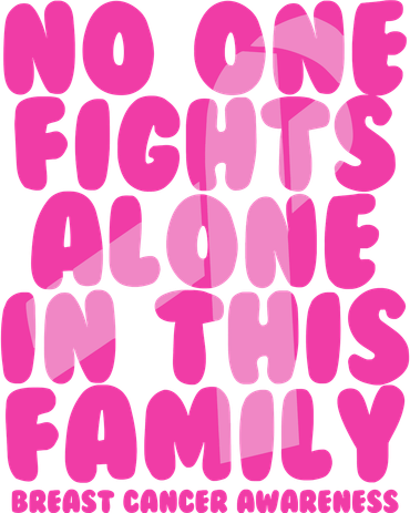 No One Fight Alone In This Family Breast Cancer Ceramic Ornament
