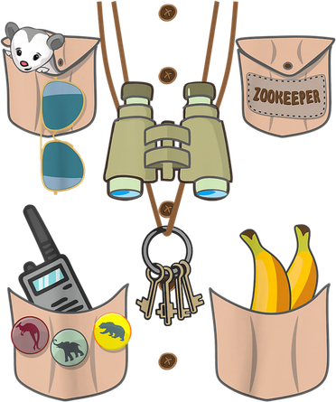 Zoo Keeper Costume Funny Halloween Boy Girls Zookeeper Baby Bodysuit