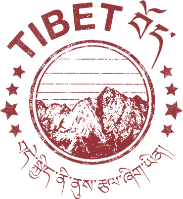 Tibet Vintage Mountains Tibetan Script Hat