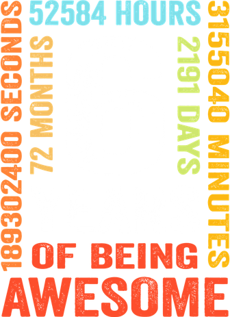 6th Birthday 6 Years Old Vintage Retro 72 Months Boy Girl Women's Dry Zone Grid Polo