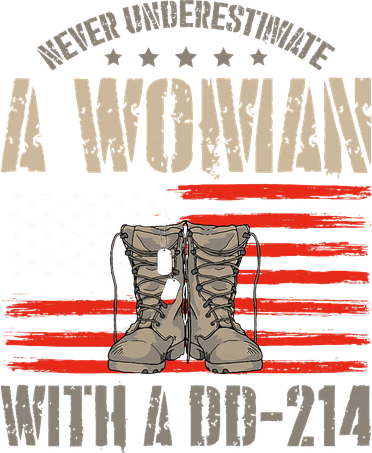 VeteranS Day A Woman With A Dd 214 Female Veteran Kids T-Shirt