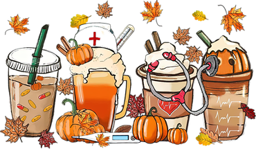 Nurse Pumpkin Spice Fall Coffee Thanksgiving Costume Cute Gift Tote Bag