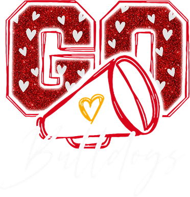 Go Cheer Bulldogs Name Athletic Sports Gift  Button