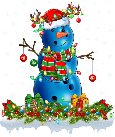 Bowling Snow Xmas Lighting Santa Bowling Ball Christmas Gift Visor