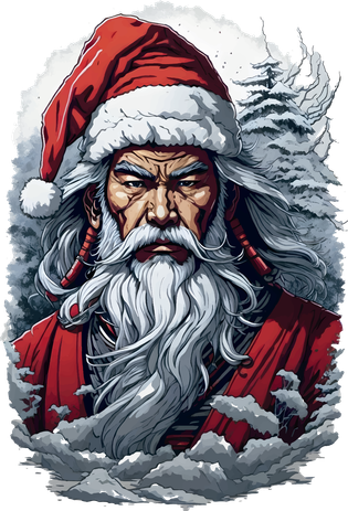 Samurai Santa Claus Bucket Hat