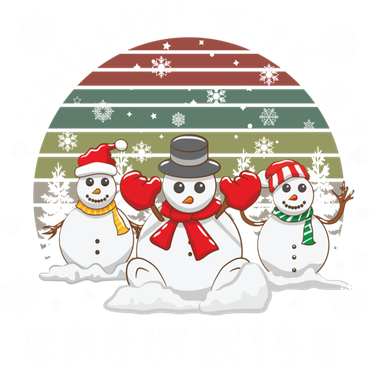 Snow Christmas Chillin With My Snowmies Gift Women's Sweatshirt