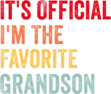 It's O.fficial I'm The Favorite Grandson Gifts Grandpa Golf Towel