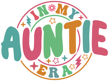 Colorful In My Auntie Era Fun Aunt Toddler Long Sleeve