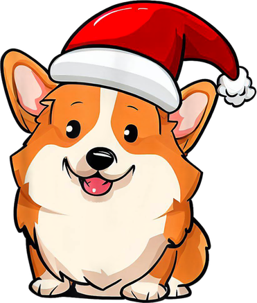 Santa Corgi Dog Dad Mom Boy Girl Christmas Mousepad