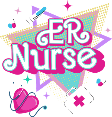 Er Nurse Vintage Ed Emergency Department Nurse Life Wo Kids T-Shirt