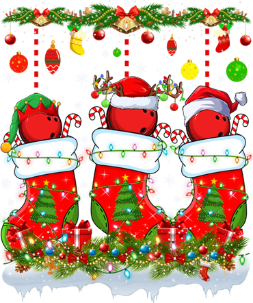 Funny Bowling Ball In Xmas Socks Lights Bowling Christmas Gift Coffee Mug