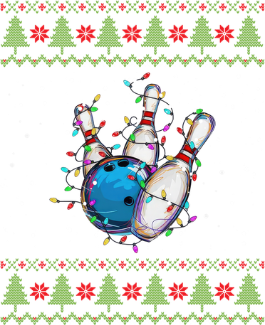 Funny Bowling Ugly Christmas Sweater Sport Bowls Xmas Gift Tote Bag