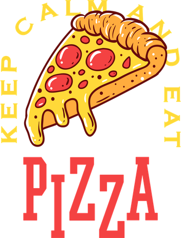 Keep Calm And Eat Pizza Funny Kids Sweatshirt