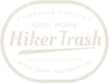 Funny Hiker Trash Logo Design for Long Distance Backpackers Tumbler
