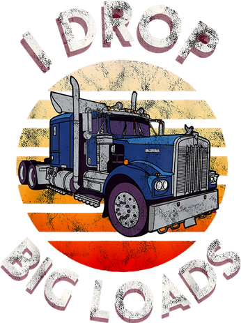 Vintage I Drop Big Loads Semi Truck Trucking Driver Trucker Women's Tank Top