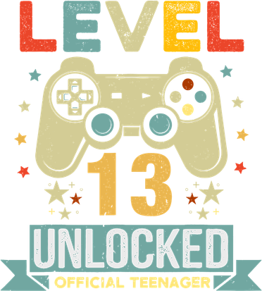 Level 13 Unlocked Teenager 13th Birthday Gamer Gift Beanie