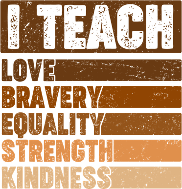 Black History Month I Teach Love Bravery Equality Strength Kindness Toddler Hoodie