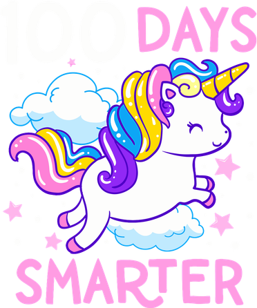 100th Day of School Unicorn 100 Days Smarter Kindergarten Kids T-Shirt