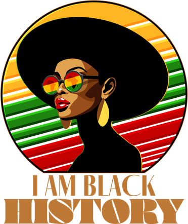 I Am Black History Stylish Black African American Woman Doddie Hoodie