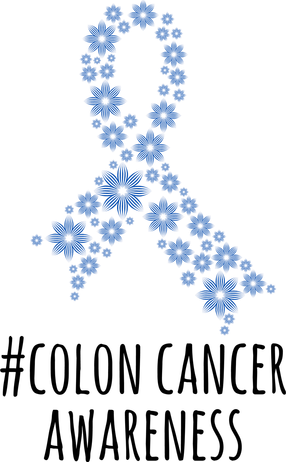 Colon Cancer Awareness Ribbon Polo