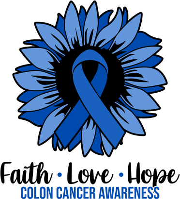 Faith Love And Hope Colon Cancer Awareness Sunflower Beanie