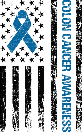 Colon Cancer Awareness Month Distressed Flag Women's T-Shirt