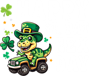 Dino Monster Truck Happy St Pat Rex Day St Patricks Day Cool Gift Baby Bodysuit