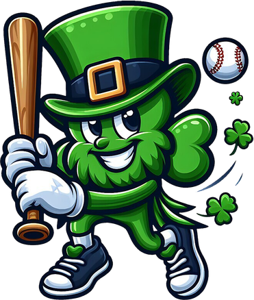 Shamrock Baseball Funny St Patricks Day Baby Bodysuit
