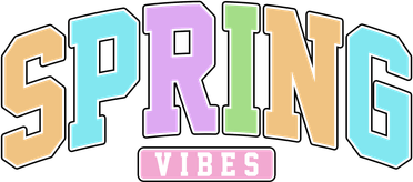 Spring Vibes Retro Varsity Doddie Hoodie