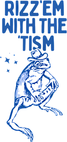 Autism Funny Rizz Em With The Tism Meme Autistic Frog Cute Gift Women's Hoodie