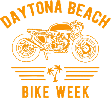 Daytona Beach Bike Week Retro Motorcycle Design Hoodie