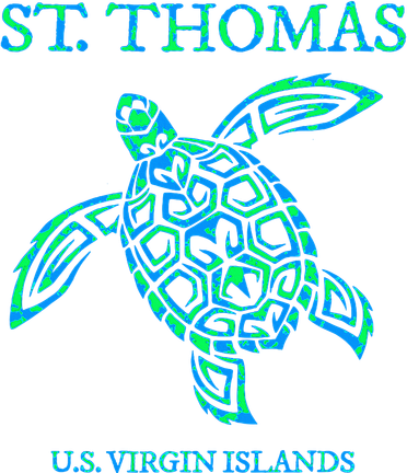 St Thomas Sea Turtles Usvi Vacation Souvenir Backpack