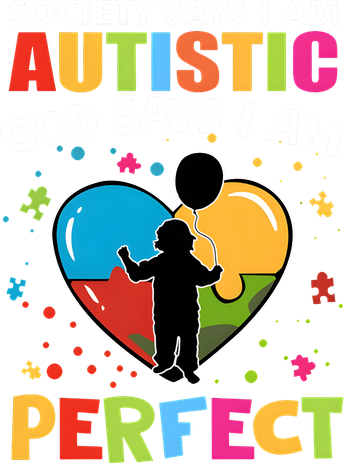 Society Says I Am Autistic God Says I Am Perfect Vintage Tank Top