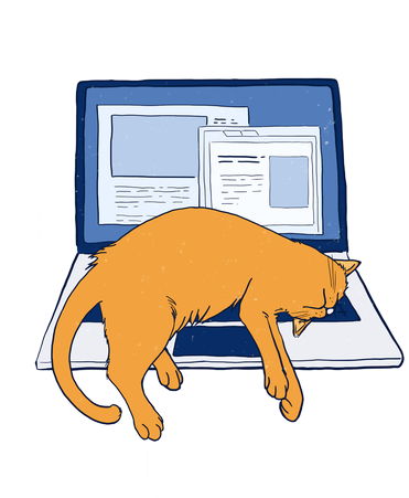 Funny Employee Of The Month Sleepy Cat Laptop Women's Tank Top