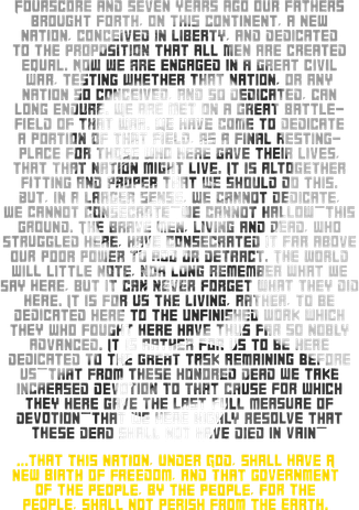 Abraham Lincoln Portrait Gettysburg Address Women's T-Shirt