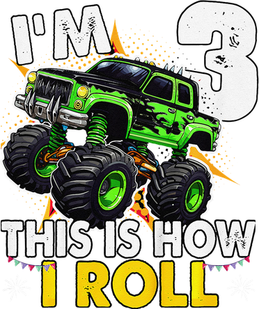 IM 3 This Is How I Roll Monster Truck 3rd Birthday Doggie Tank