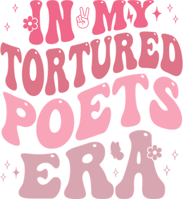 In My Tortured Poets Era Pink Groovy Women's Sweatshirt