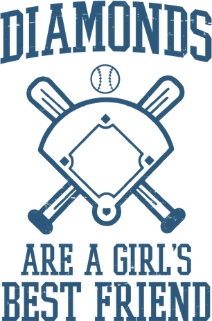 Diamonds Are A Girls Best Friend Funny Baseball Backpack