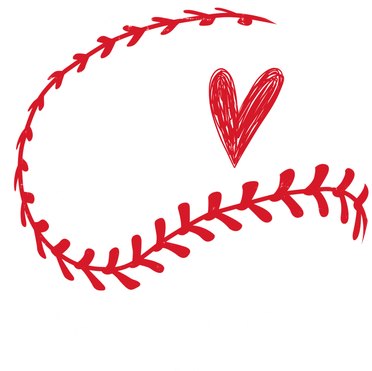 Baseball Heart Cute Vintage Sport Mousepad