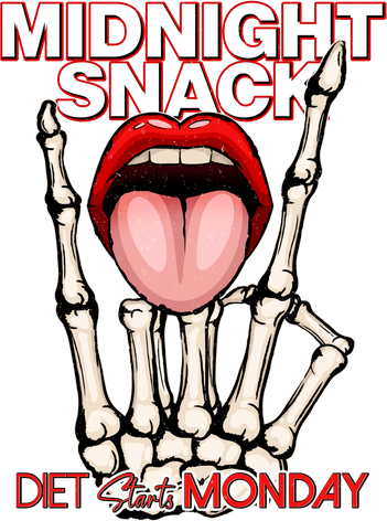 Midnight Snack Diet Starts Monday Women's V-Neck T-Shirt