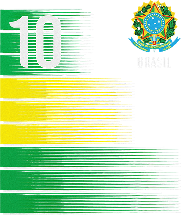 Brasil Flag Number 10 Brazil Soccer Women's Hoodie