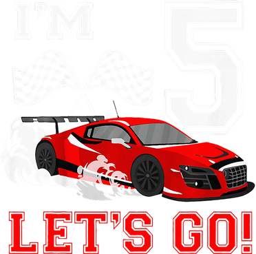 5 Year Old Race Car 5th Birthday Racecar Racing Button