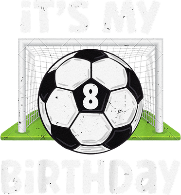 8 Years Old Soccer 8th Birthday Player Bday Party Kids Hoodie