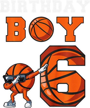 6 Year Basketball Birthday Boy 6th Birthday Party Basketball Doggie Tank