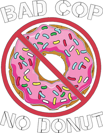 Bad Cop No Donut Law Enforcement Policeman Police Officer Kids Sweatshirt