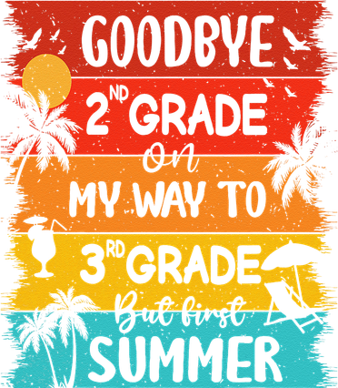 Goodbye 2nd Grade Hello Summer Last Day Of School Graduation Kids Hoodie