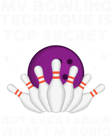 My Bowling Technique Is Top Secret Funny Bowling Bowler Bucket Hat