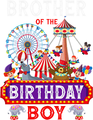 Brother Of The Birthday Boy Carnival Circus 1st Birthday Baby Bodysuit